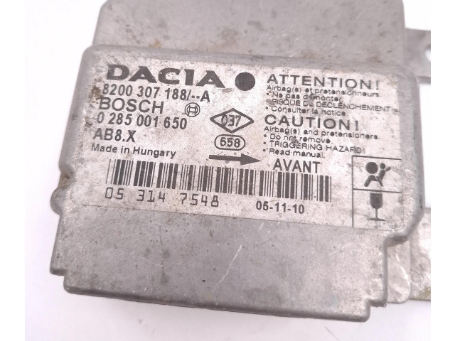 Блок подушек безопасности 8200307188A, 0285001650 Dacia Logan I