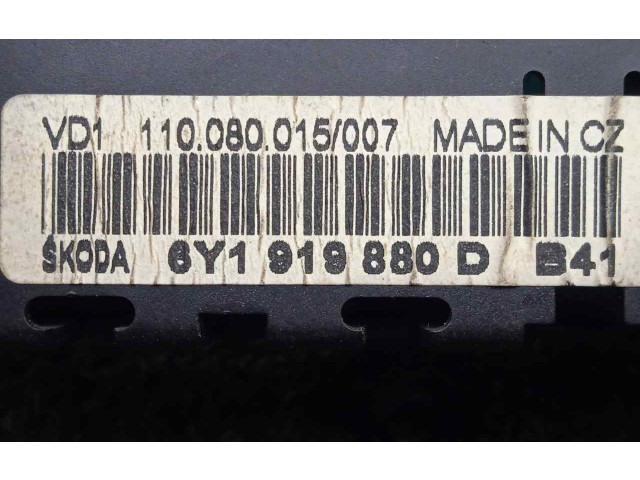 Панель приборов Skoda Fabia Mk1 (6Y)