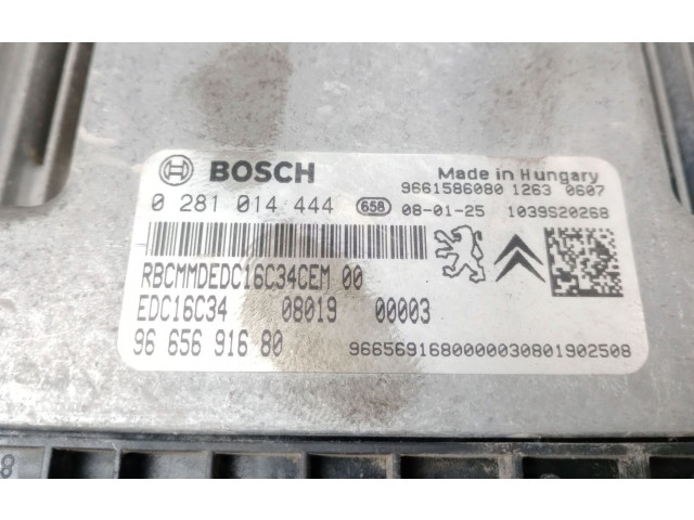 Блок управления двигателя 0281014444, 9665691680 Citroen Nemo