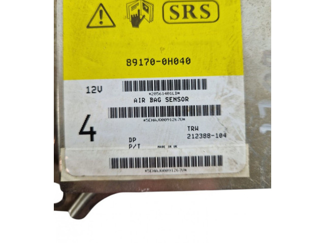 Блок подушек безопасности 891700H040, 212388104   Peugeot 107