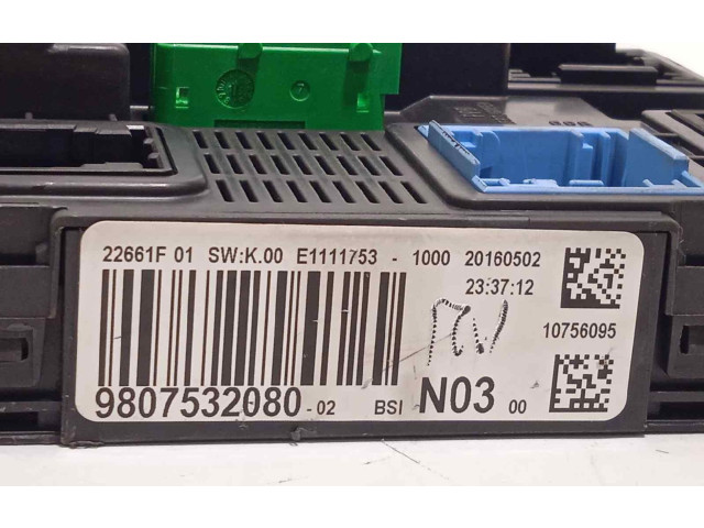 Модуль управления BSM 9807532080, 1611785780 Peugeot 2008 I для двигателя HNZ