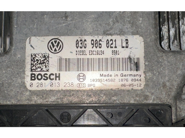 Блок управления двигателя 03G906021LB, 1039S14582 Skoda Octavia Mk2 (1Z)