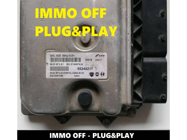 Блок управления двигателя 55249217, MJD8F3X1   Fiat 500L