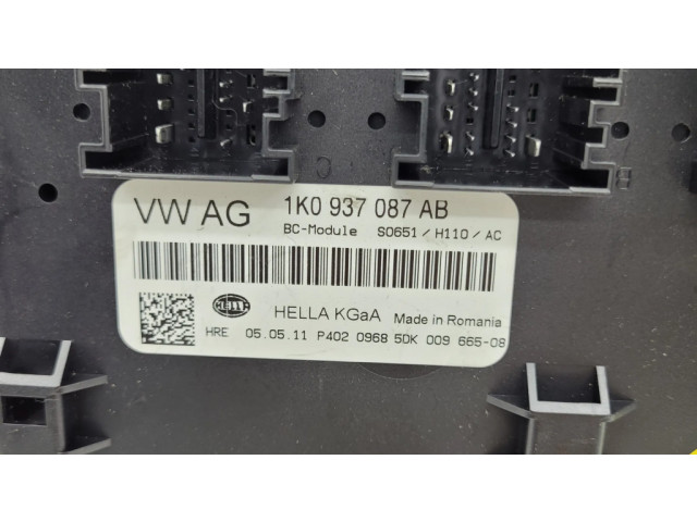 Блок комфорта 1K0937087AB Skoda Superb B6 (3T)