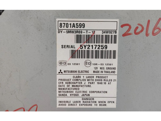 Радио/ проигрыватель CD/DVD / навигация 8701A599 Mitsubishi L200