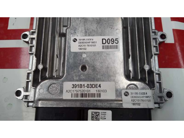 Блок управления двигателя 391B103DE4, A2C1797520101 KIA Niro