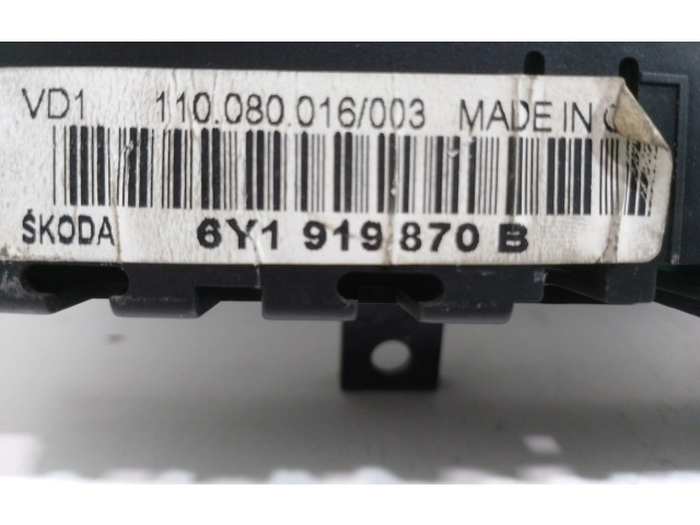 Přístrojová deska Skoda Fabia Mk1 (6Y) 2001 6Y1919870B
