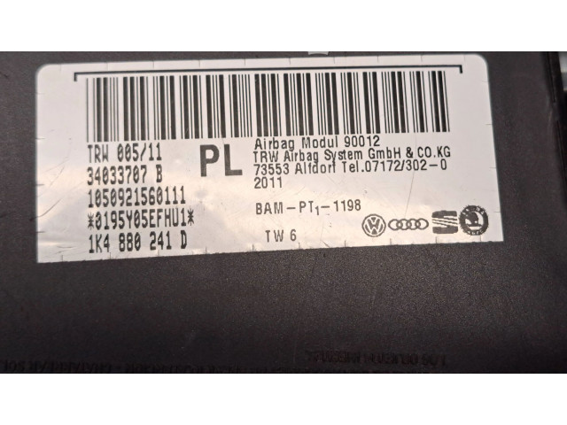 Подушка безопасности в сиденье 1K4880241D Skoda Octavia Mk2 (1Z)