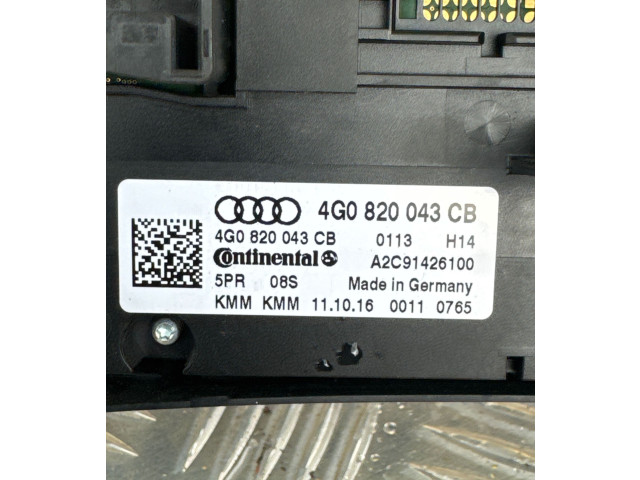 Блок управления климат-контролем 4G0820043CB, A2C91426100   Audi A6 S6 C7 4G
