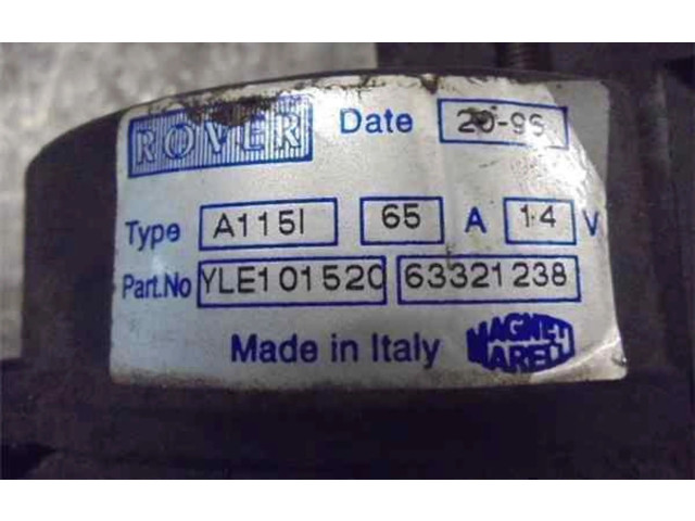 Генератор YLE101520, 63321238   Rover 200 XV      