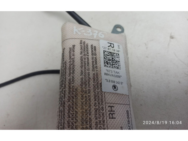 Подушка безопасности в сиденье 5L0880242B Skoda Yeti (5L)