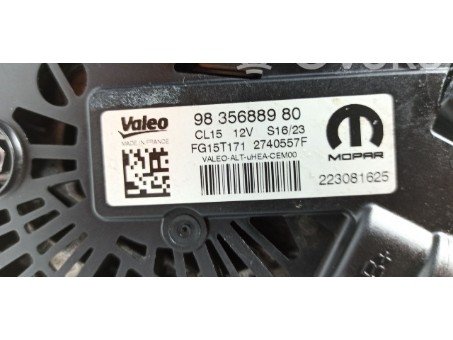 Генератор    9835688980, 1675454280   Peugeot 2008 II