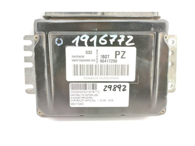 Блок управления двигателя 96417290 Chevrolet Matiz