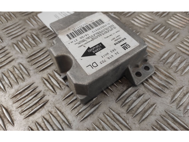 Блок управления надувных подушек 24416703, 24416703   Opel Astra G