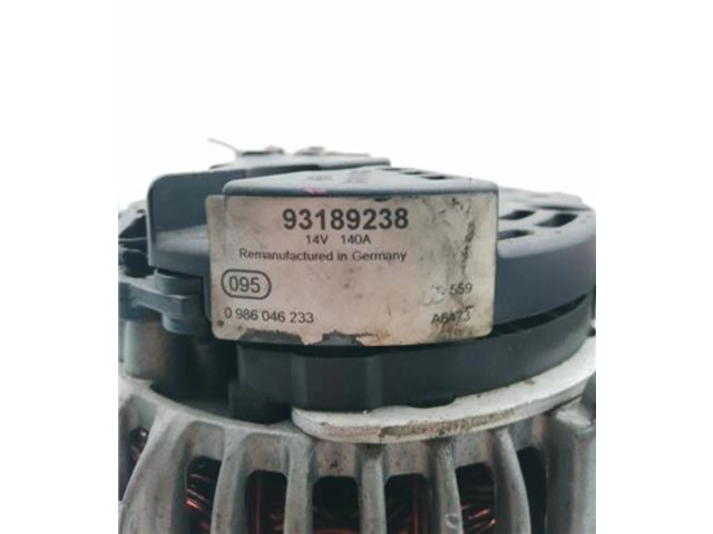 Генератор 93189238, 0986046233   Opel Meriva A      