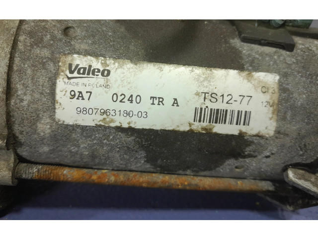 Turbodmychadlo Стартер 9807963180, 9807963180 Peugeot 301 10FC1A