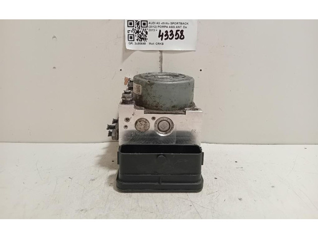 Блок управления АБС 3Q0614517F, 3Q0614517F Audi A3 S3 8V