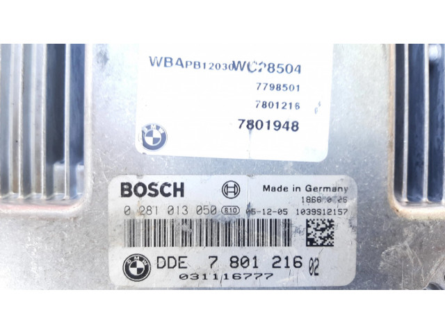 Блок управления двигателя 7801216, 0281013050 BMW X3 E83