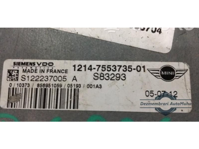 Блок управления двигателем Блок управления 1214755373501, 7553704. Mini Cooper Hatch Hardtop
