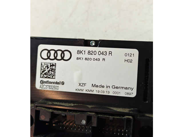 Блок управления климат-контролем 8K1820043R, 8K1820043   Audi A5 Sportback 8TA