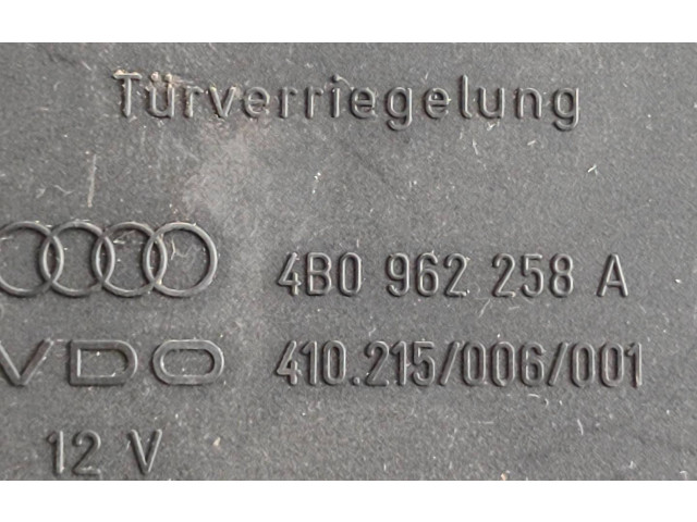 Блок комфорта 4B0962258A, 410215006001 Audi A6 S6 C5 4B