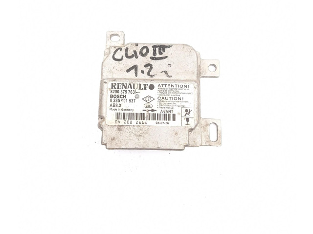 Блок подушек безопасности 8200375763, 0285001537   Renault Clio III