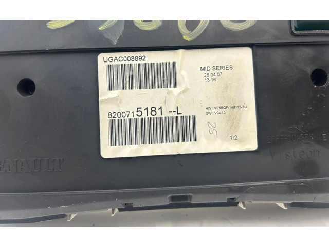 Спидометр (приборный щиток) 8200715181 Renault Clio III