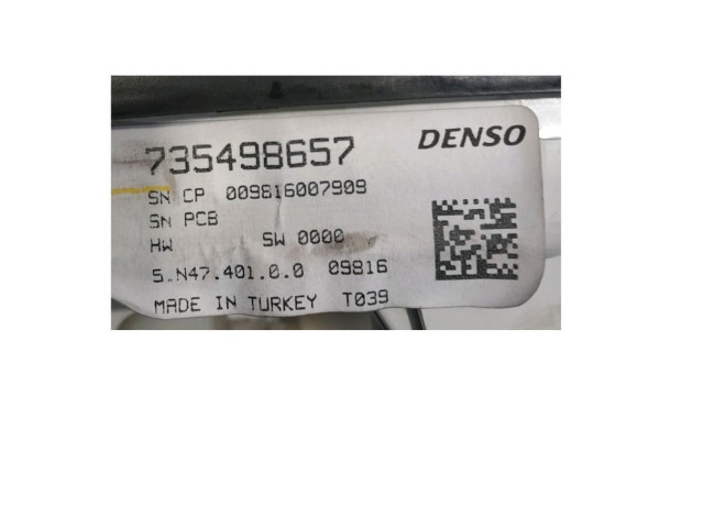 Блок управления климат-контролем 735498657 Opel Combo D