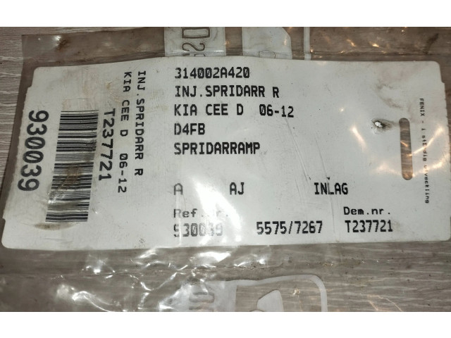 Топливная рампа 314002A420, T237721 KIA Ceed