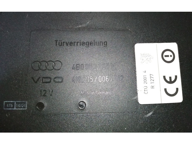 Блок комфорта 4B0962258N, 410215006012   Audi A6 S6 C5 4B   