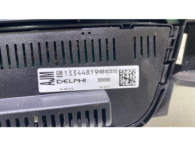 Блок управления климат-контролем 13346042, 13344819   Opel Meriva B