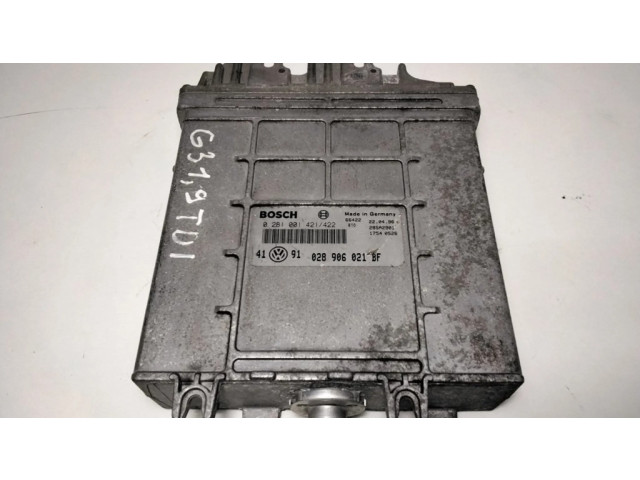 Блок управления двигателя 028906021BF, 66422 Volkswagen Golf III