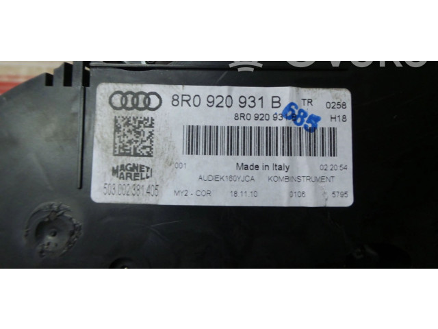 Панель приборов 8R0920931B Audi Q5 SQ5