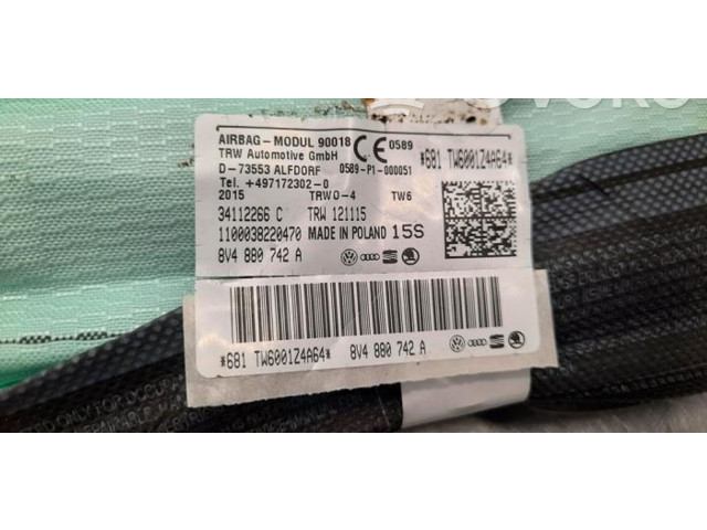 Боковая подушка безопасности 8V4880742A Audi A3 S3 8V