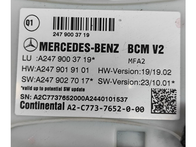 Блок комфорта A2479003719, A2479019101 Mercedes-Benz CLA C118 X118