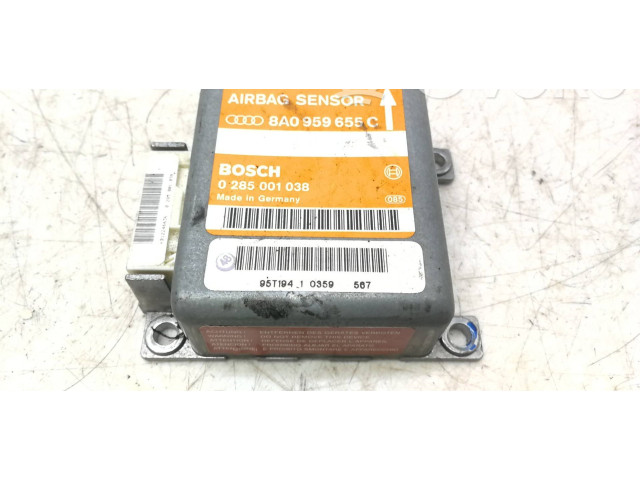 Блок подушек безопасности 8A0959655C, 0285001038 Audi Coupe