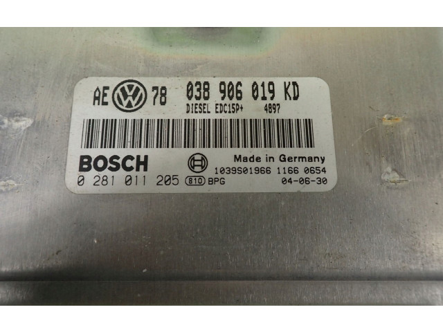 Řídící jednotka 038906019KD 0291011205 Volkswagen Passat Alltrack 2004