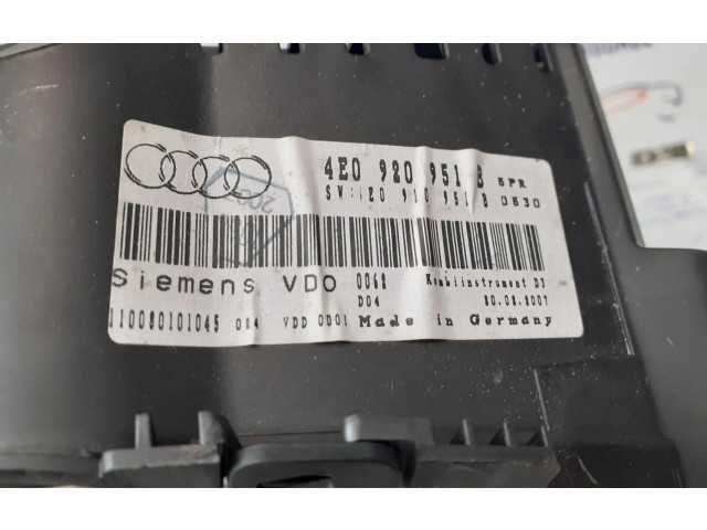 Přístrojová deska Audi A8 S8 D3 4E