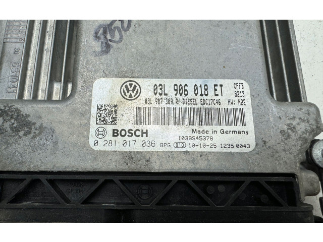 Řídící jednotka 03L906018ET, 03L906018ETTIGUANI   Volkswagen Tiguan 2010