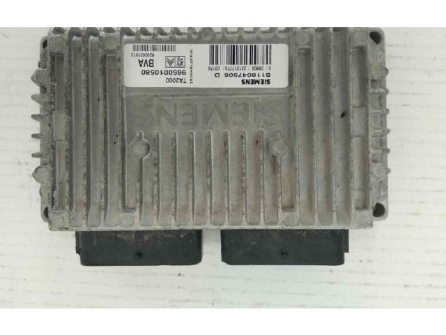 Блок управления двигателя 9650010580, S118047506D   Citroen C8