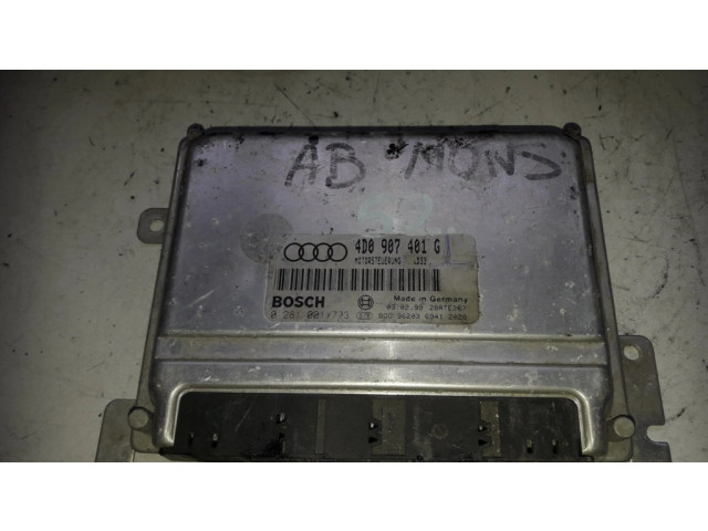 Блок управления двигателя 0281001773 Audi A3 S3 8L