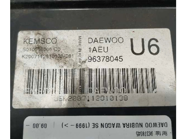 Блок управления двигателя 96378045, S010016006C0   Chevrolet Nubira
