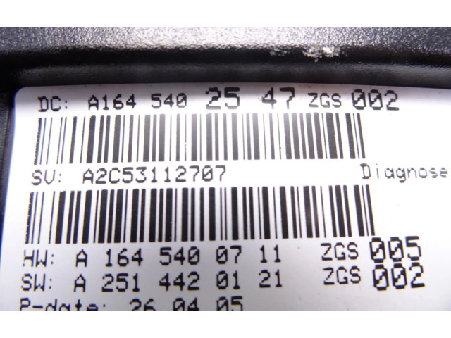 Панель приборов A1645402547   Mercedes-Benz ML W164       