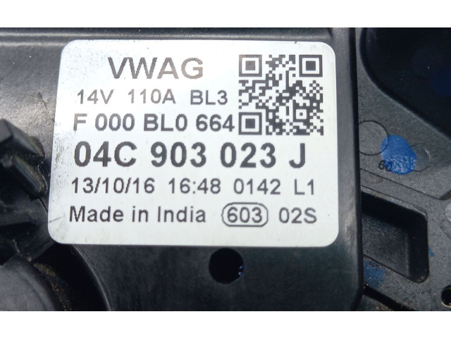 Генератор 04C903023J, 28-6976 Skoda Fabia Mk3 (NJ)