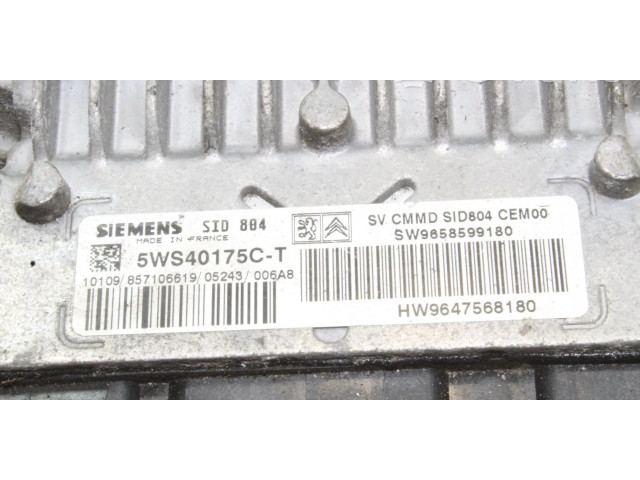 Řídící jednotka 9647568180, 9658599180 Citroen C3 2011