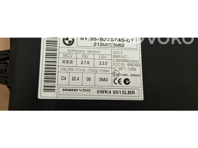 Комплект блоков управления 9278745, 61359278745   BMW Z4 E89