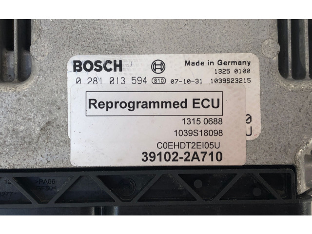 Блок управления двигателя 391022A710, 0281013594   KIA Ceed