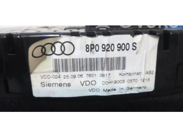 Панель приборов 8P0920901D Audi A3 S3 A3 Sportback 8P