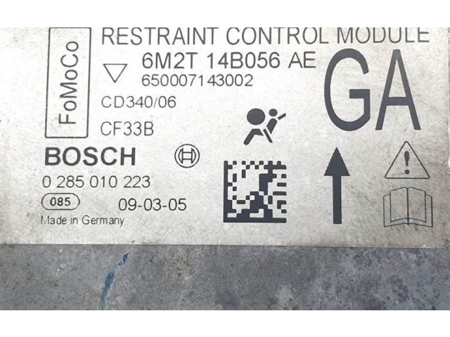 Блок подушек безопасности 0285010223, 6M2T14B056AE   Ford S-MAX