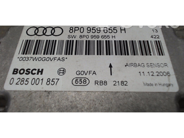 Блок подушек безопасности 8P0959655H, 0285001857   Audi A3 S3 8P
